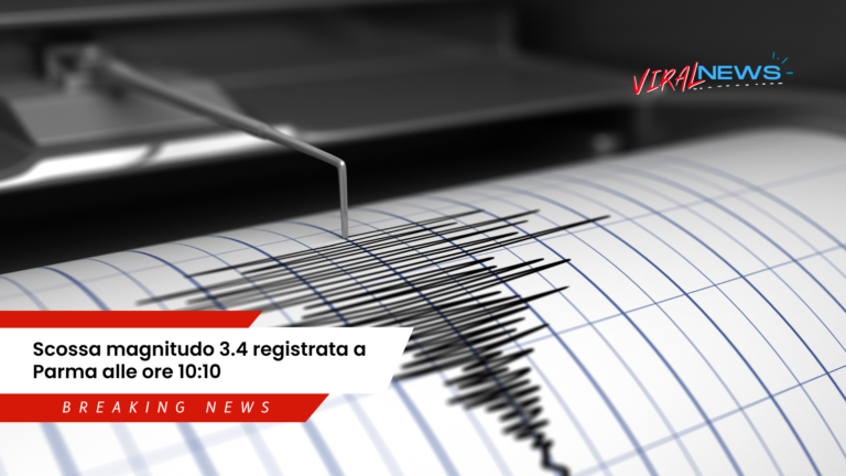 scossa terremoto parma magnitudo 3.4 oggi 22 maggio 2024