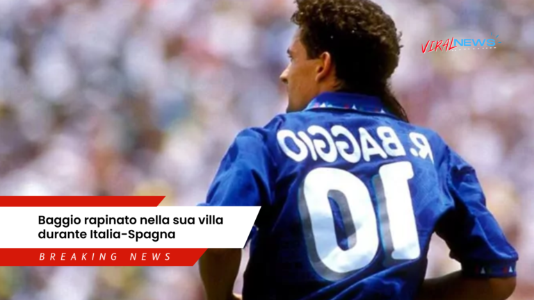 Baggio rapinato nella sua villa durante italia spagna