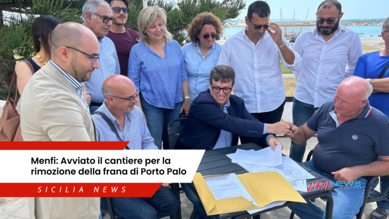 Menfi. Avviato il cantiere per la rimozione della frana di Porto Palo. Lunedì l'inizio dei lavori