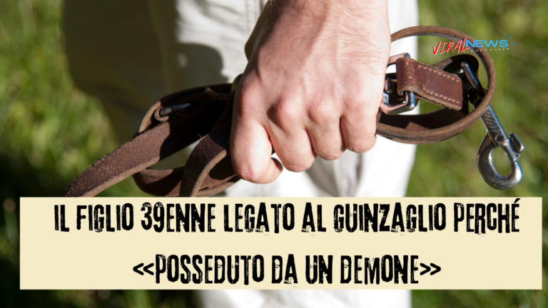 monza anziano porta il figlio 39enne al parco legato al guinzaglio perche posseduto dal demone