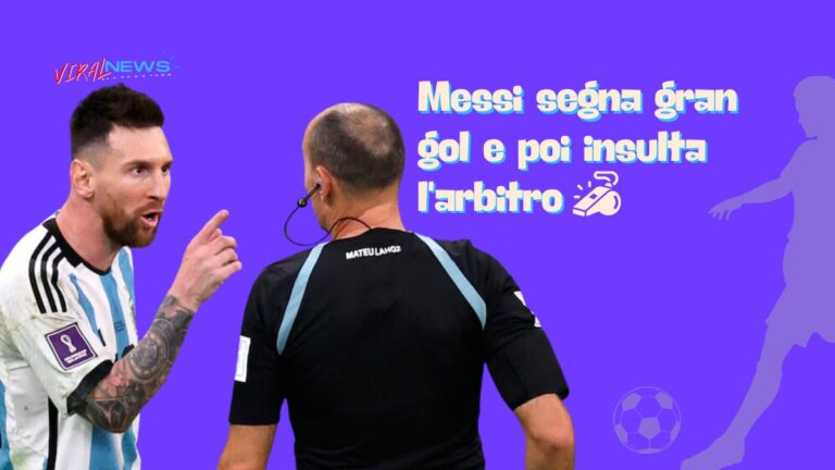 Messi insulta l'arbrito